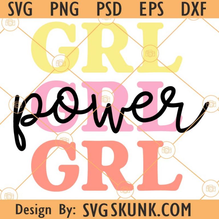 Girl Power Svg Girl Power Retro Svg Feminist Svg Strong Women Svg