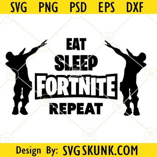 Eat sleep fortnight repeat svg