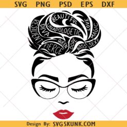 Empowered Black Woman SVG PNG, black woman definitions png svg