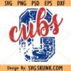 Chicago Cubs football Grunge svg