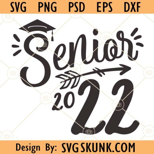 Senior 2022 with arrow svg