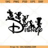 All Mouse Disney SVG, Mouse silhouette svg, Mouse png, Family Vacation Svg