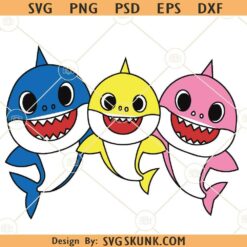 Baby Shark SVG, Shark Family SVG, Baby Shark Birthday svg, Baby Shark clipart svg