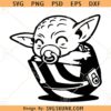 Baby Yoda SVG file, Mandalorian svg, Starwars Svg, Baby Yoda Clipart svg