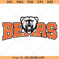 Bears pride football SVG, Bears Football svg, Bears svg, Football shirt svg