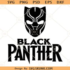 Black Panther SVG, Black Panther Mask svg, Wakanda Forever png, T'Challa svg
