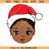 Black girl Christmas SVG, Merry Christmas Black Girl Svg, Afro Christmas Queen svg