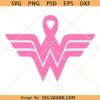 Breast Cancer Wonder Woman SVG, Breast Cancer Wonder Woman Logo svg