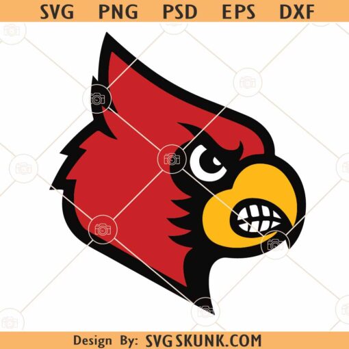 Cardinal Mascot SVG, Cardinal Football svg, Cardinal svg, Football logo svg