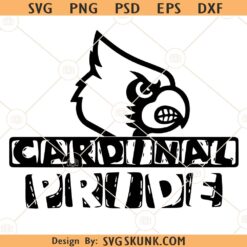 Cardinal pride SVG, Cardinal Football svg, Cardinal svg, Football logo svg