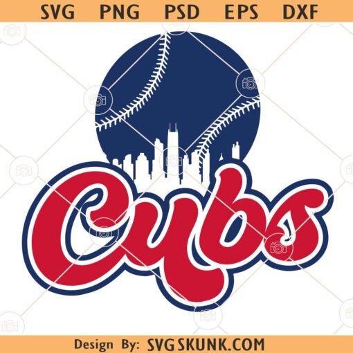 Cubs Baseball SVG, Cubs baseball logo svg, Chicago Logo badge svg