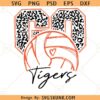 Go Tigers Volleyball SVG, Tigers Mascot SVG, Tigers svg, School spirit svg, Volleyball lover svg
