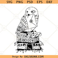 HP owl with wizard letter SVG, HP svg, HP lover svg, HP shirt svg, HP movie svg