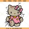 Hello kitty Zombie SVG, Halloween decors svg, Halloween shirt svg, Halloween svg