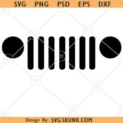Jeep grill and headlights SVG, Jeep lover svg, Jeep girl svg, Jeep svg, Jeep png
