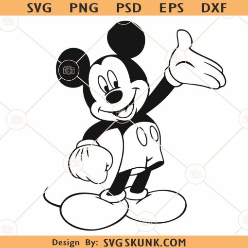 Mickey Mouse outline SVG, Mickey Mouse SVG, Disney Mickey mouse SVG