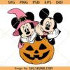 Mickey and Minnie pumpkin SVG, Halloween SVG File, Spooky Mickey SVG, Spooky Minnie svg