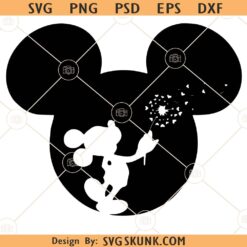 Mickey head dandelion SVG, Mickey head dandelion flower svg, Mickey head dandelion clipart svg