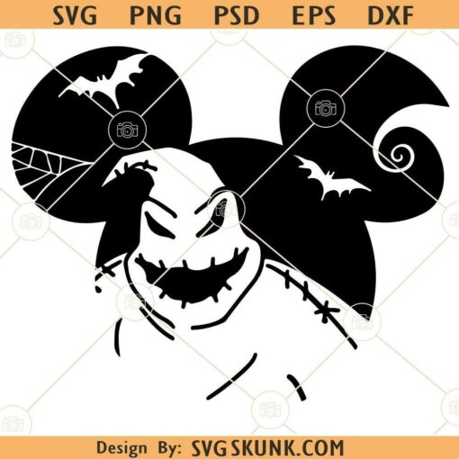 Oogie Boogie Mickey Mouse svg, Halloween SVG File, Spooky Mickey SVG