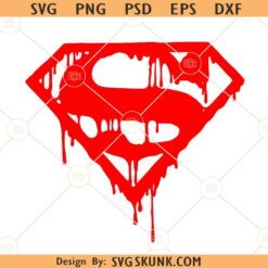 Superman logo dripping svg, Superman logo Svg, Superman SVG, Superman clipart svg