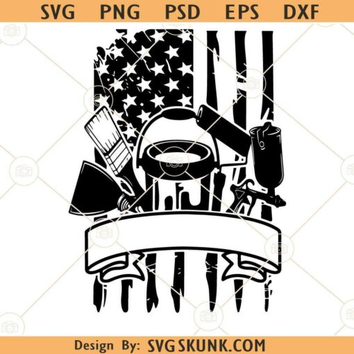 US Painter Tools svg, Painting Tools svg, US Painter svg, US Paint Contractor svg