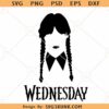 Wednesday Addams SVG, Addams family svg, morticia Addams svg