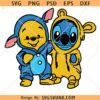 Winnie the Pooh and Stitch SVG, Winnie the Pooh Svg, Stitch Svg , Cute friensd Svg, Cartoon svg