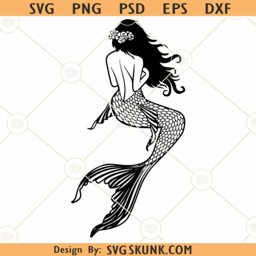 Woman mermaid SVG, Mermaid Svg, Mermaid tail svg, Cute Mermaid Svg, mermaid vibes svg