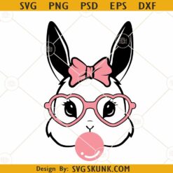 Bunny with bubblegum SVG