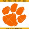 Clemson Tigers paw svg, Clemson SVG, Clemson Football svg, Clemson Cheer svg