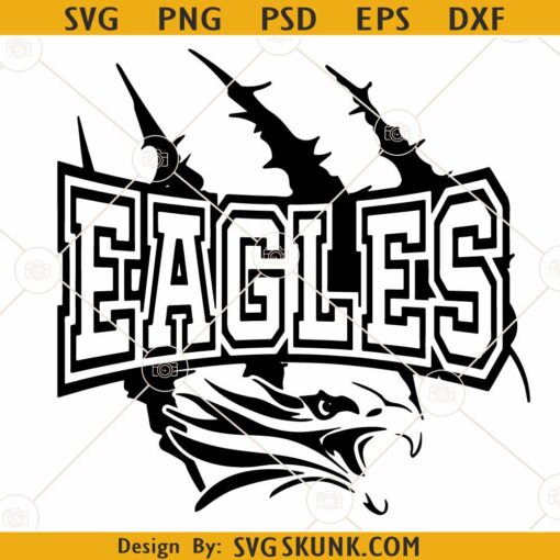 Eagles Mascot SVG, Philadelphia Eagles svg, Eagles football svg