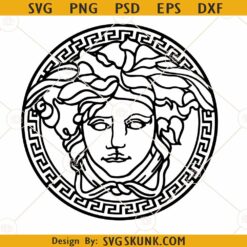 Medusa SVG cut file, Medusa head svg, Versace Medusa svg