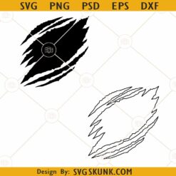 Ripped Shirt SVG, Torn shirt svg, Ripped png, Scratches svg, Claw mark svg