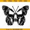 Skull butterfly SVG, Skeleton Butterfly SVG, Butterfly Skull SVG