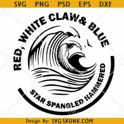 White claw svg, red white claw and blue SVG, Hocus Pocus SVG