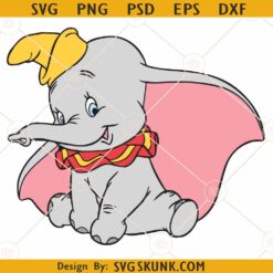 Disney Dumbo Baby Elephant SVG, Dumbo Elephant SVG, Disney Elephant SVG