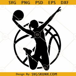 Girl Basketball Player SVG, Basketball Player Svg, Basketball Silhouette svg