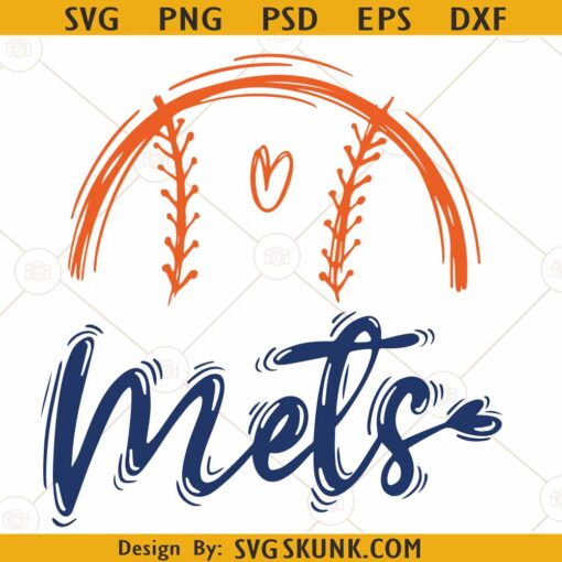 Mets mascot SVG, Mets Baseball svg, Mets Softball svg,  Baseball team svg