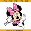 Minnie Mouse Autograph SVG, Minnie Mouse svg, Disney Character Autographs svg