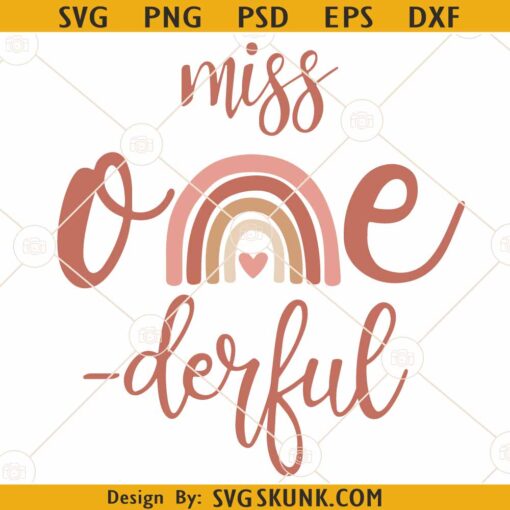 Miss One-derful SVG