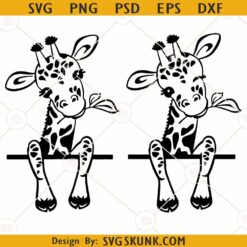 Peekaboo giraffe SVG