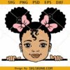 Peekaboo girl afro puff SVG, Peekaboo Svg, Cute Little Girl svg, Black Girl Svg