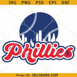 Phillies Baseball SVG, Phillies Baseball Team svg, Phillies Softball svg, Phillies Logo svg