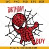 Birthday boy Spiderman SVG