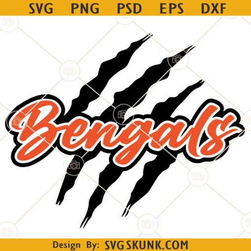 Bengals Claw SVG, Claw SVG, Claw Scratch svg, Football SVG