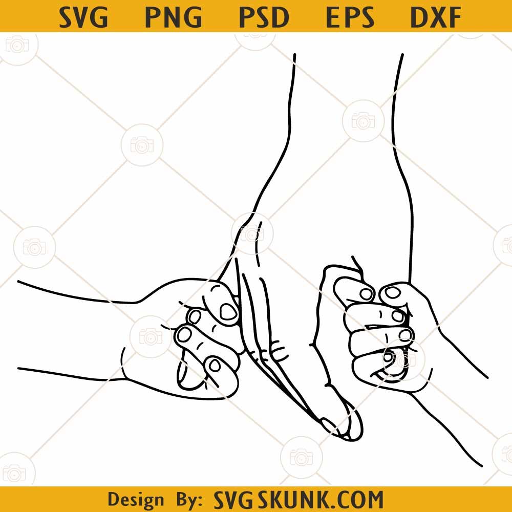 Dad holding 2 kids hands SVG, Dad holding two kid's hands SVG, Fathers ...