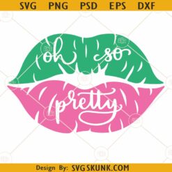 Lips AKA svg, AKA svg, Alpha Kappa Alpha Sorority svg, Greek Letters SVG