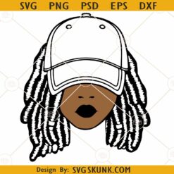 Locs Hair Black Girl SVG, African American Svg, Freeish SVG, Black pride svg