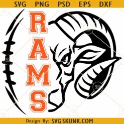 Rams Football SVG, Los Angeles Rams SVG, Rams SVG, Rams NFL SVG