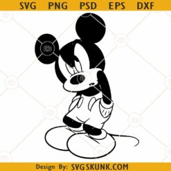 Sad Mickey Mouse SVG, Mickey Mouse SVG, Mickey SVG, Disney SVG